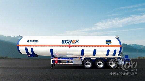 【图为欧冠G系列铝合金正圆两节液罐车】