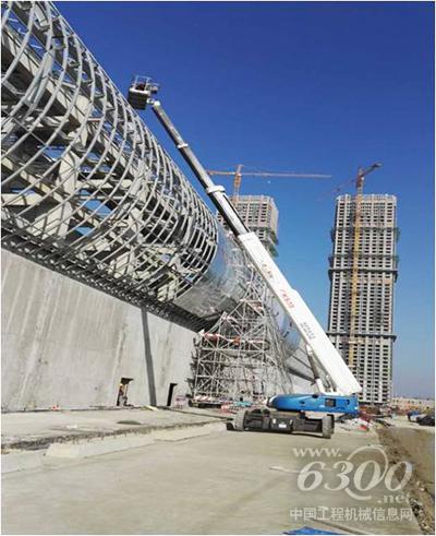 徐工广联租赁高空平台助力合肥万达旅游城建设