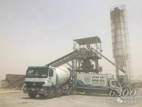 南方路机混凝土搅拌设备在沙特首都利雅得 建于2013年