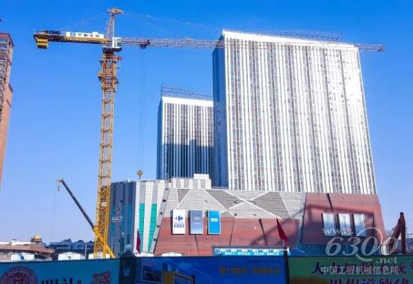 QTZ250助建徐州地铁,图为老火车站站建设现场