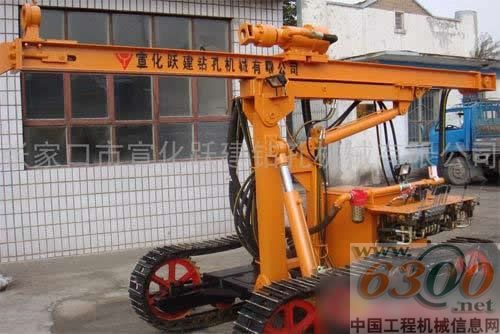 张家口市宣化跃建自主研制高风压露天液压潜孔钻机