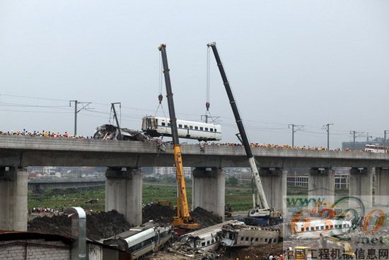 徐工,起重机,温州动车,救援