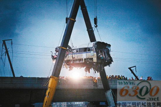 徐工,起重机,温州动车,救援